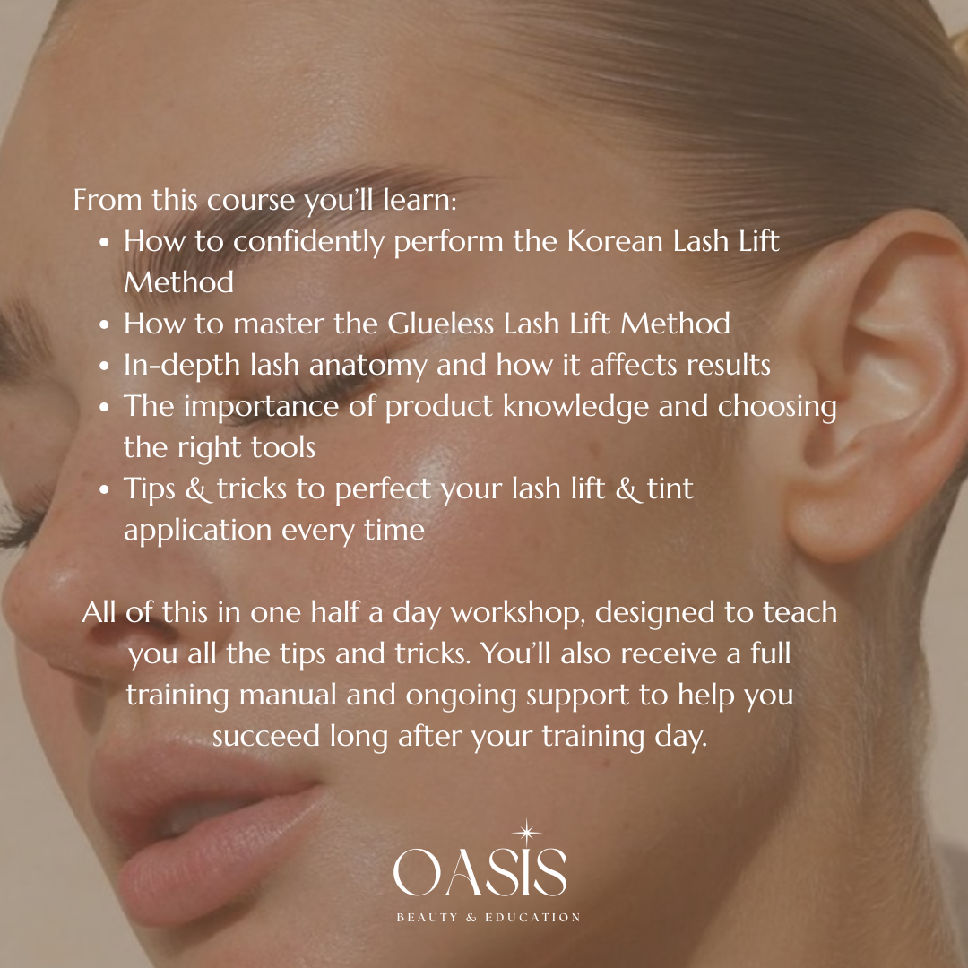 1:1 Korean & Glueless Lash Lift Mini Masterclass