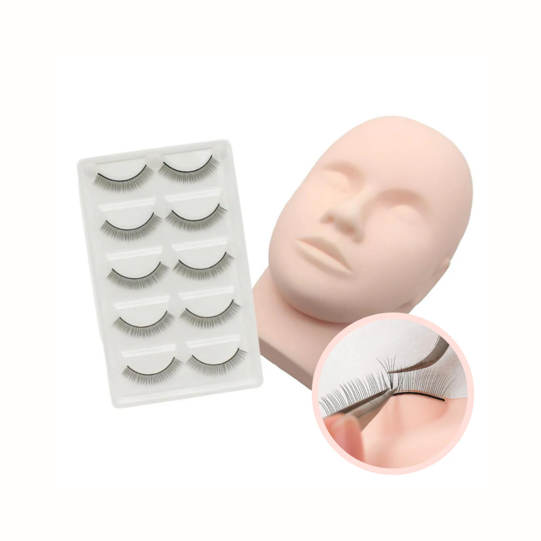 Mannequin Head and Practice Lashes