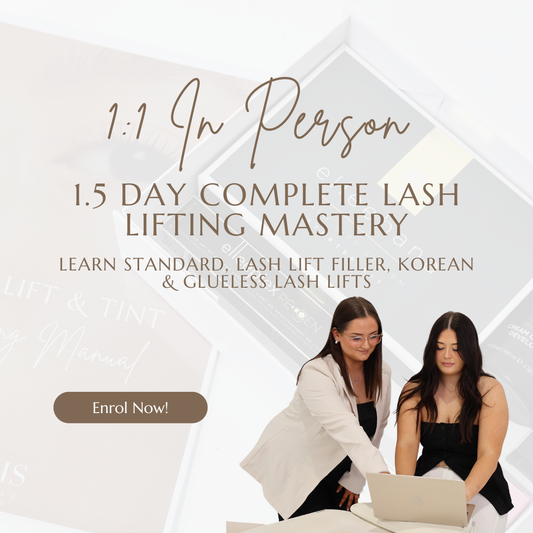 1:1 1.5 DAY IN PERSON COMPLETE LASH LIFTING MASTERY