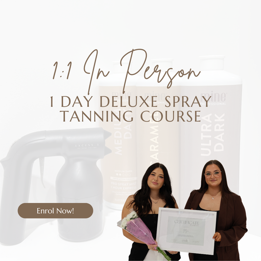 1 DAY IN PERSON DELUXE SPRAY TANNING COURSE