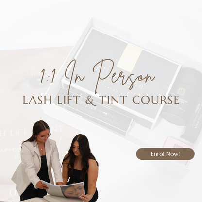 1 DAY IN PERSON LASH LIFT & TINT COURSE