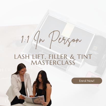 1 DAY IN PERSON LASH LIFT, FILLER & TINT MASTERCLASS